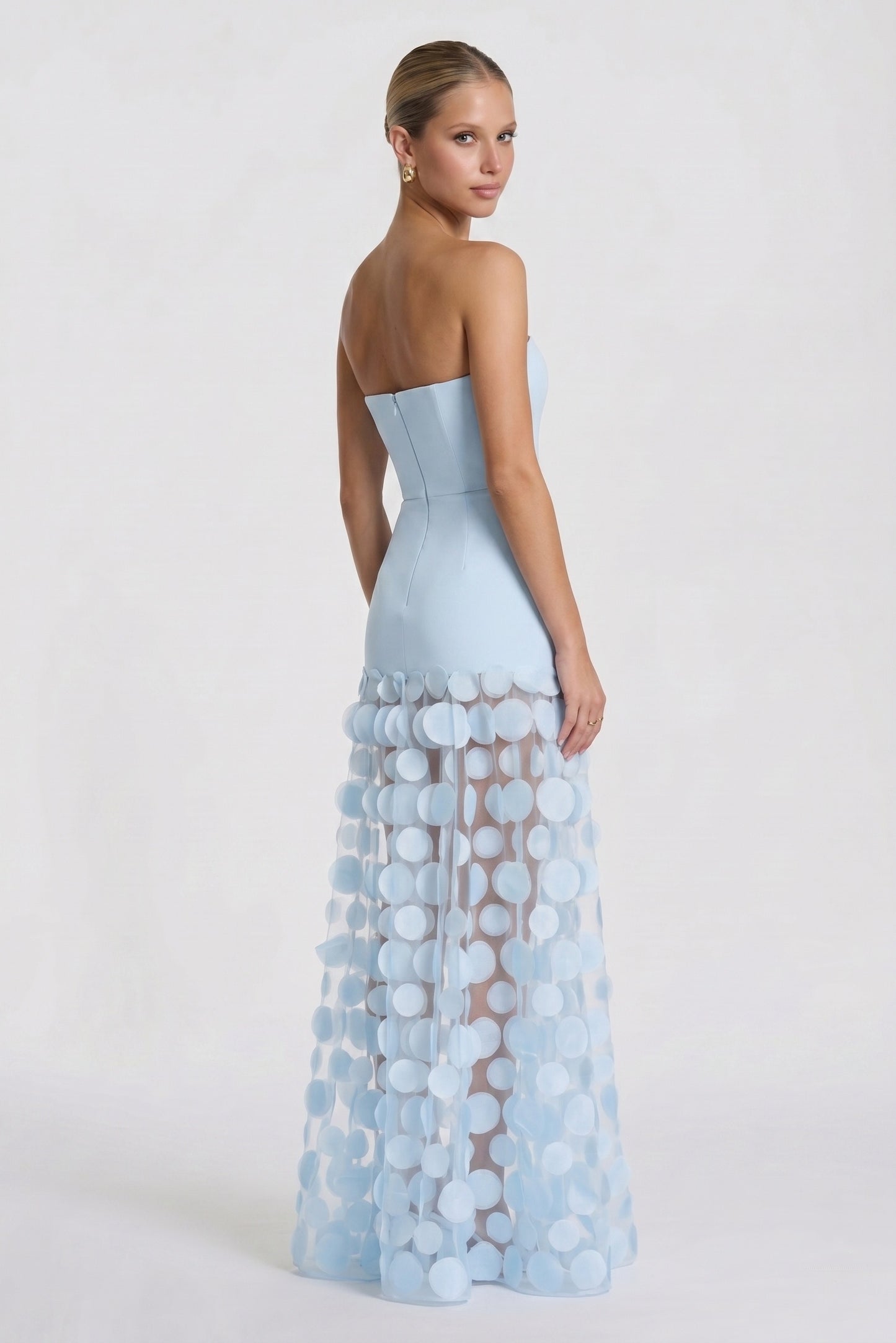 A-Line Maxi Lace Wedding Guest Dress CG0325