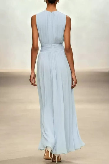 A-Line Ankle-length Chiffon Wedding Guest Dress CG0329