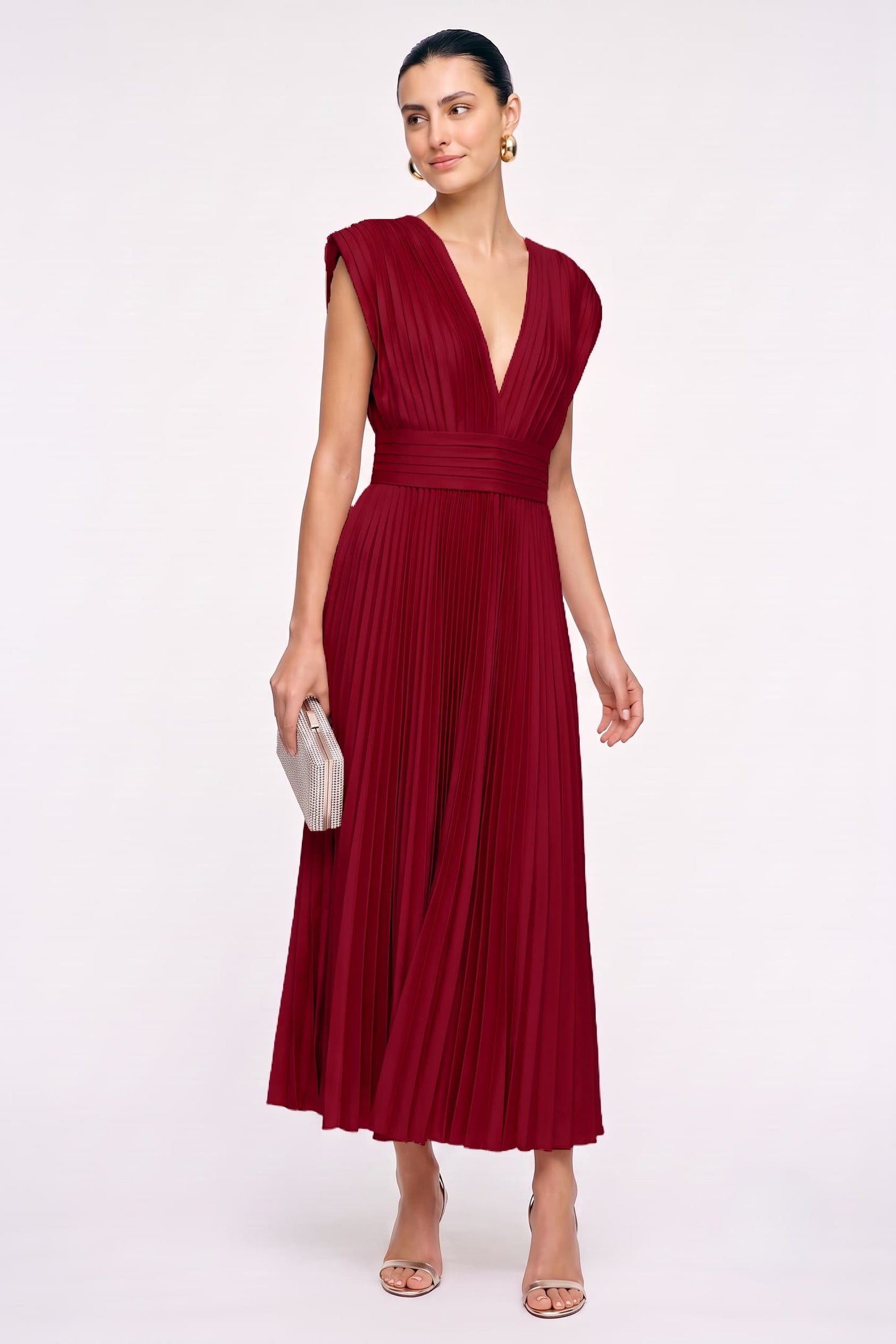 A-Line Ankle Length Silk-Like Wedding Guest Dress CG0350