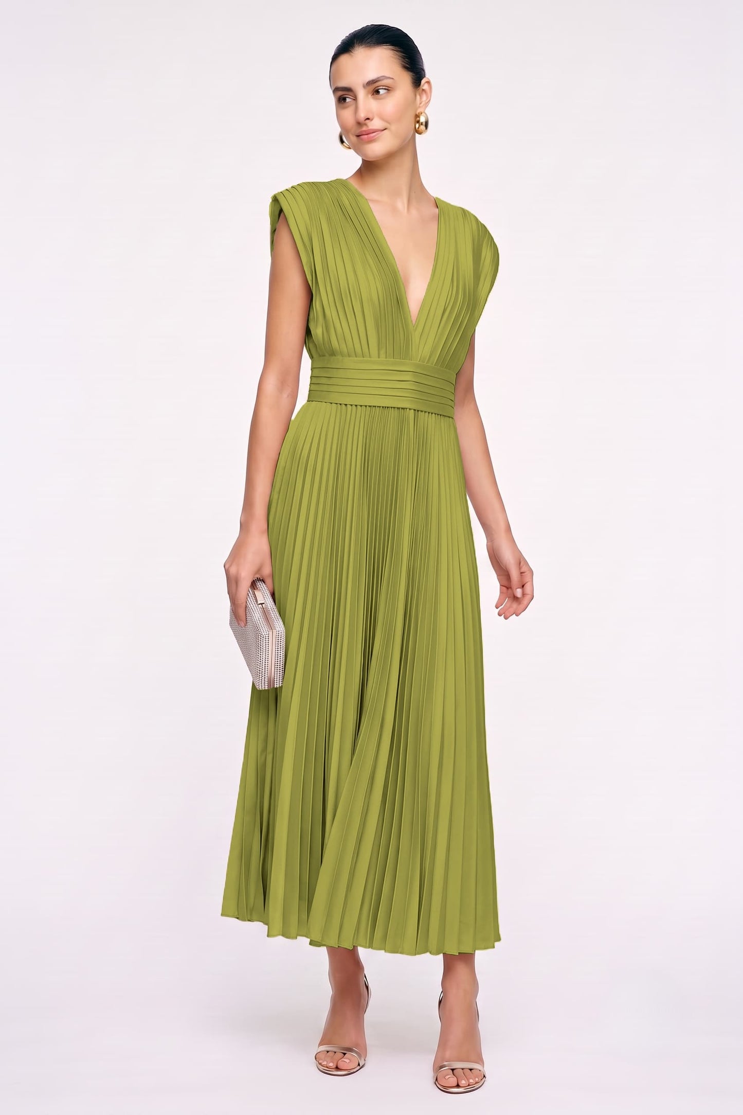 A-Line Ankle Length Silk-Like Wedding Guest Dress CG0350