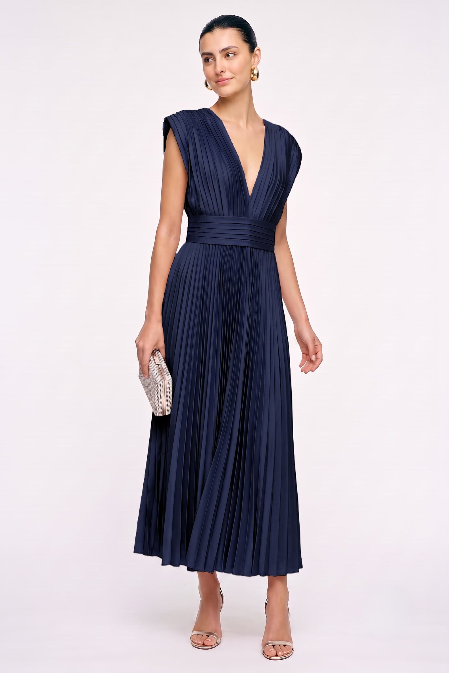 A-Line Ankle Length Silk-Like Wedding Guest Dress CG0350