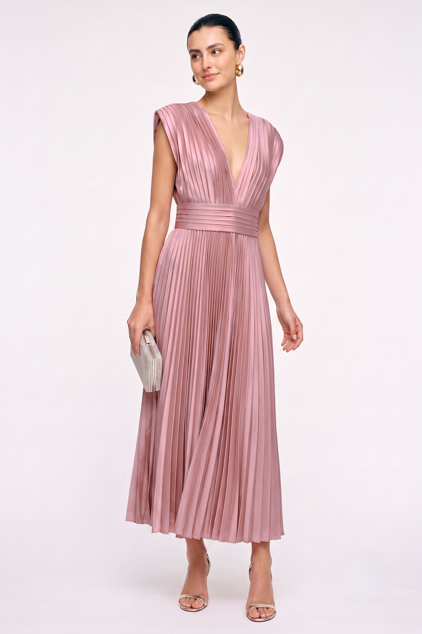 A-Line Ankle Length Silk-Like Wedding Guest Dress CG0350