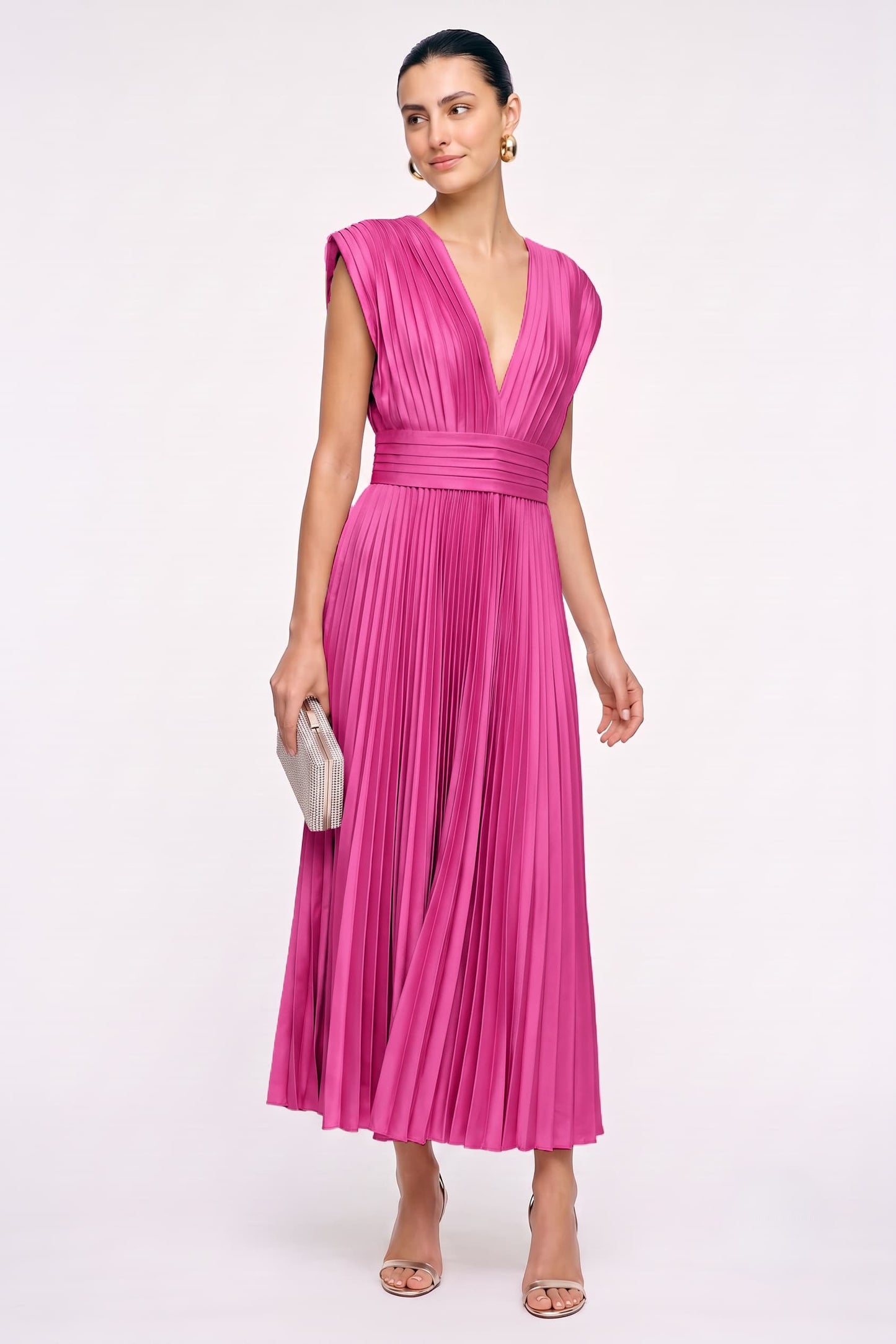 A-Line Ankle Length Silk-Like Wedding Guest Dress CG0350