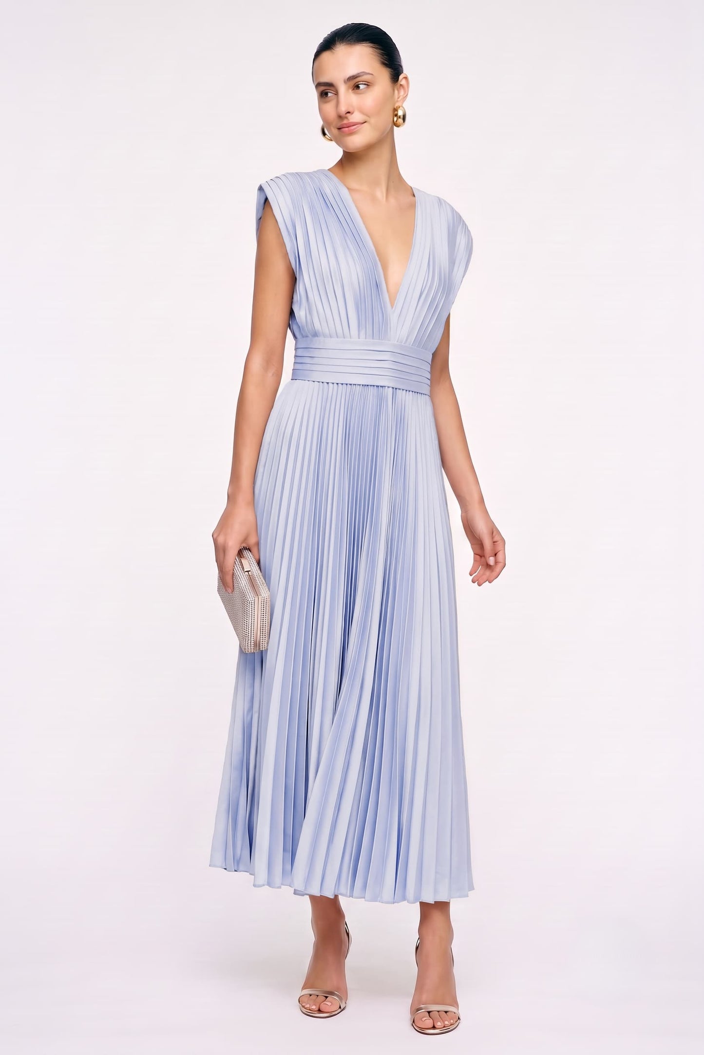 A-Line Ankle Length Silk-Like Wedding Guest Dress CG0350