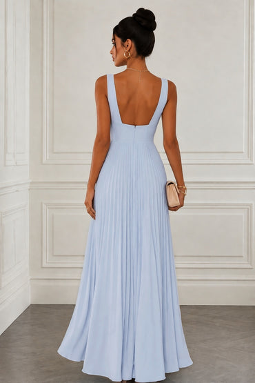 A-Line Maxi Chiffon Wedding Guest Dress CG0358