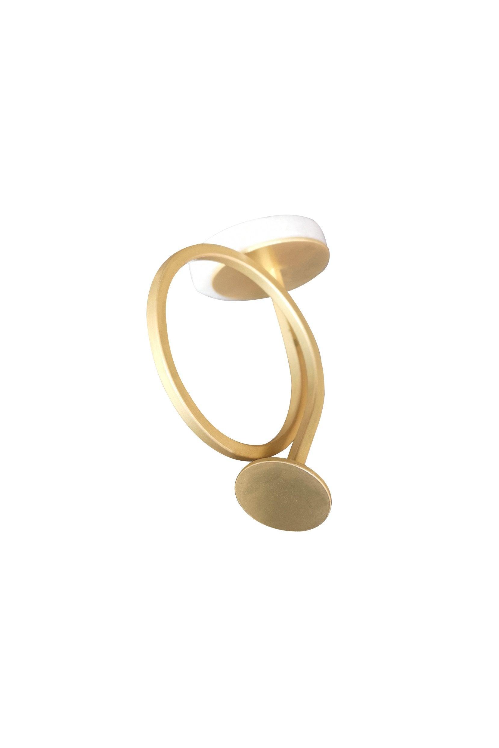 Premium Matte Gold Napkin Ring Holder CGF0006 (Set of 6 pcs) - COCOMELODY