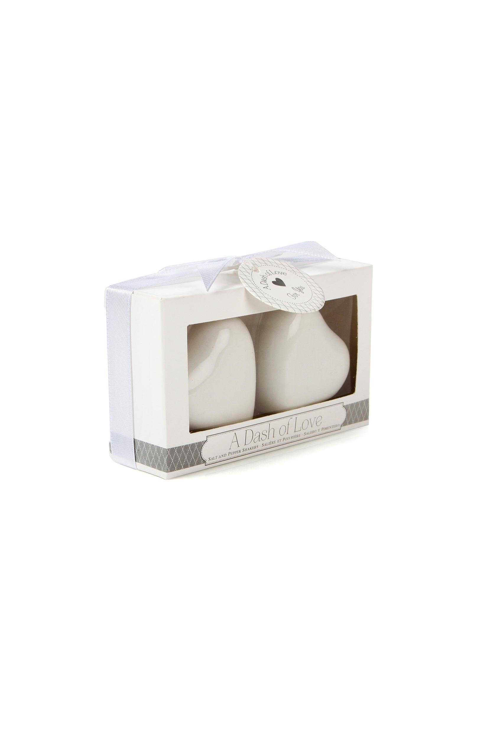 Heart Design Decorative Salt and Pepper Shakers Set for Wedding Souvenir CGF0012 (Set of 6 pcs) - COCOMELODY