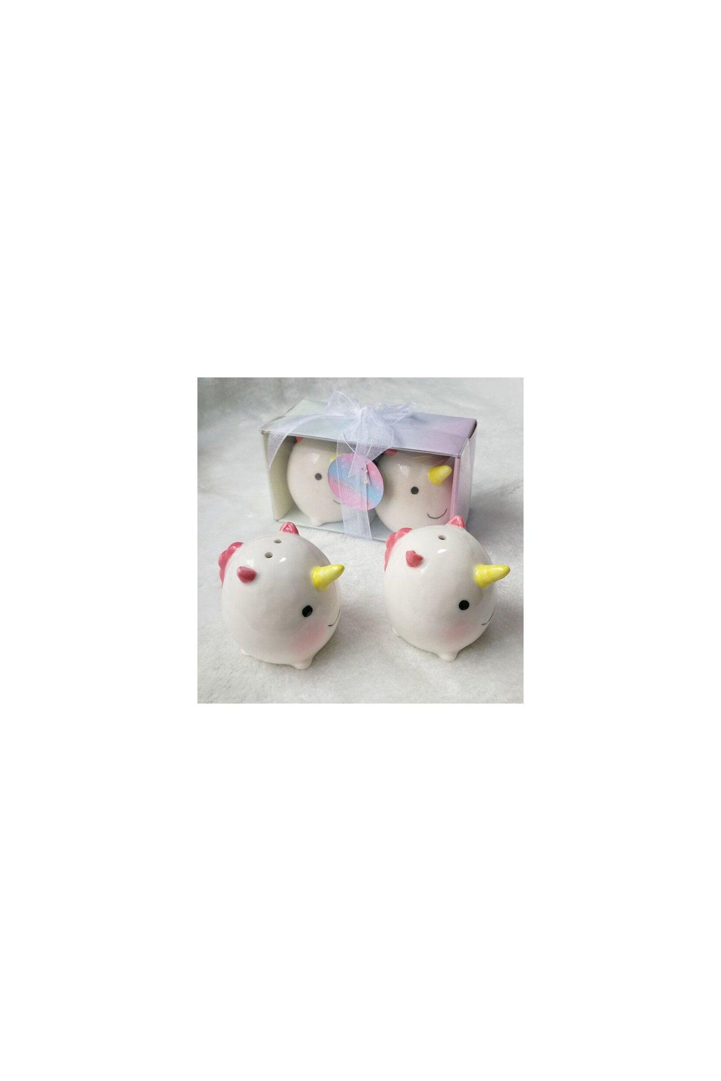 Unicorn Salt Pepper Shakers Set Baby Shower Favors Birthday Party Favors (Set of 6 pcs) - COCOMELODY