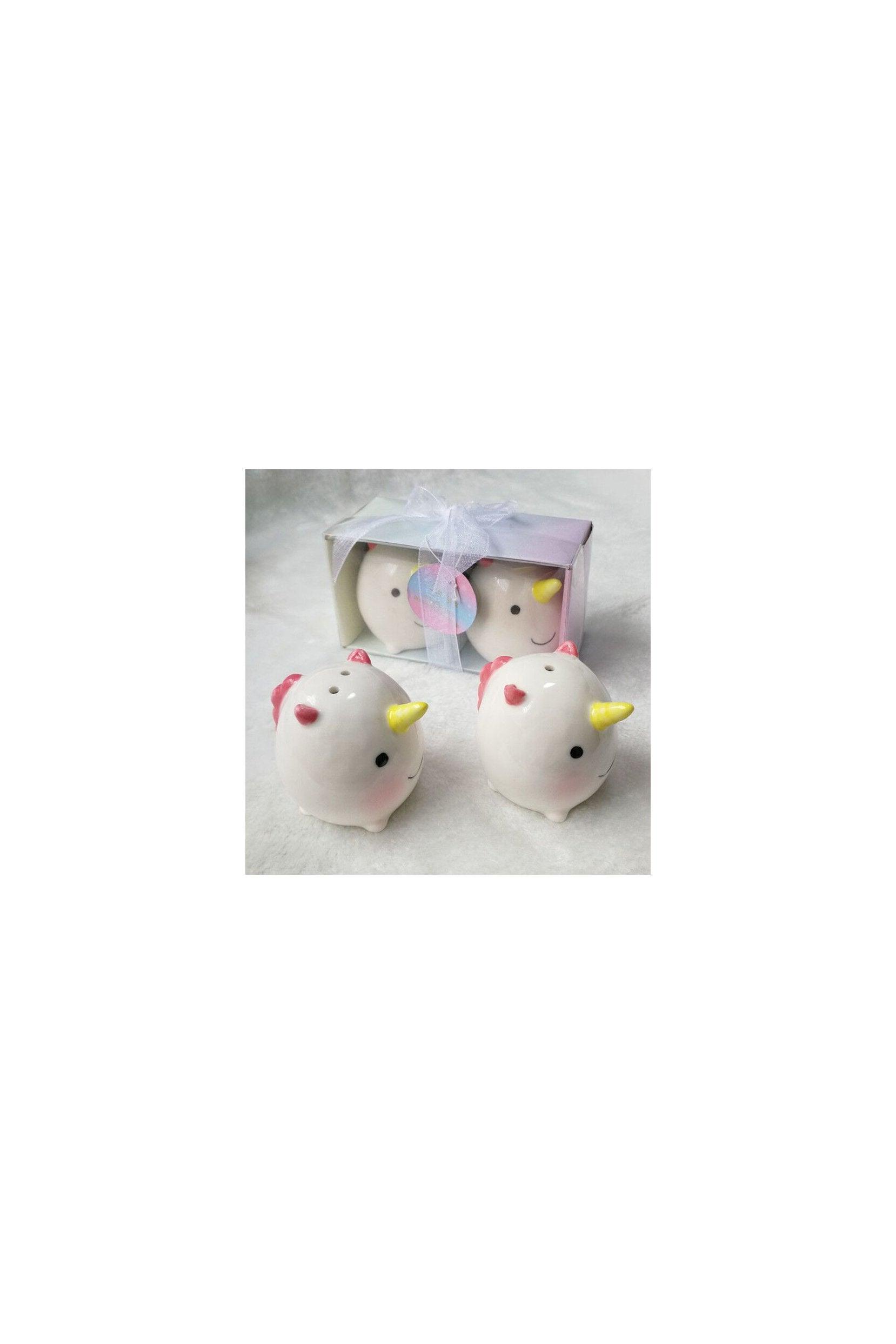 Unicorn Salt Pepper Shakers Set Baby Shower Favors Birthday Party Favors (Set of 6 pcs) - COCOMELODY