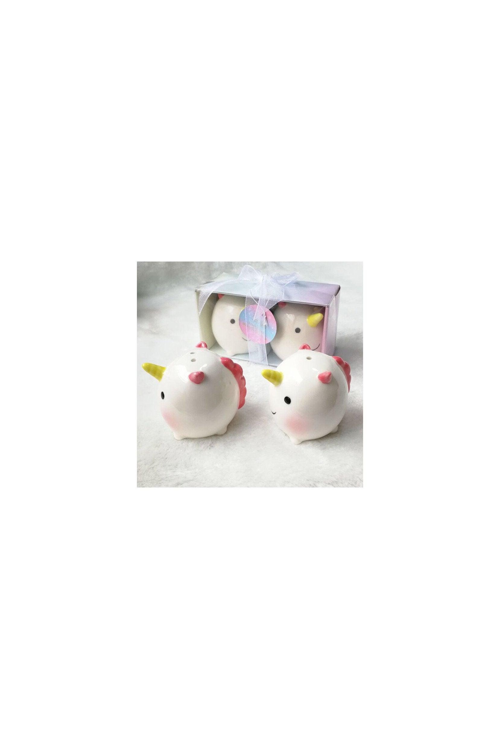 Unicorn Salt Pepper Shakers Set Baby Shower Favors Birthday Party Favors (Set of 6 pcs) - COCOMELODY
