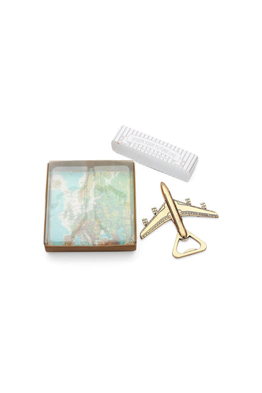 Airplane Bottle Opener Party Favor Wedding Birthday Gift Boxed CGF0055 (Set of 6 pcs) - COCOMELODY