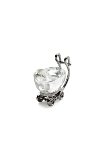 Miniature Crystal Baby Carriage for Baby Shower Favors Christening Favors Birth Announcement Favors (Set of 6 pcs) - COCOMELODY