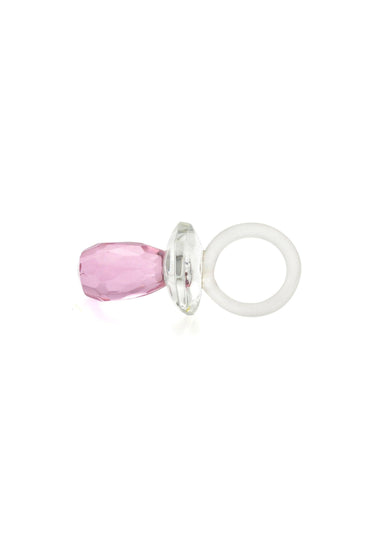 Pink Baby Girl Crystal Pacifier Favors (Set of 6 pcs) - COCOMELODY