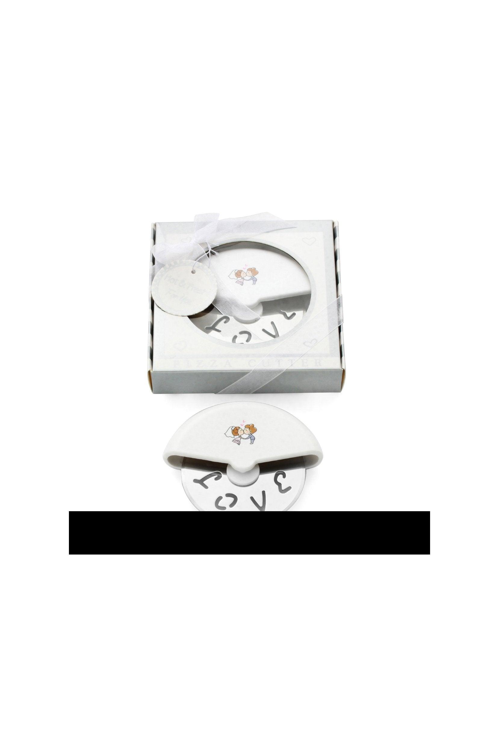 Wedding Party Favor Pizza Cutter Wheels Practical Kitchen Gift Pizza Knife Slicers CGF0075 (Set of 6 pcs) - COCOMELODY