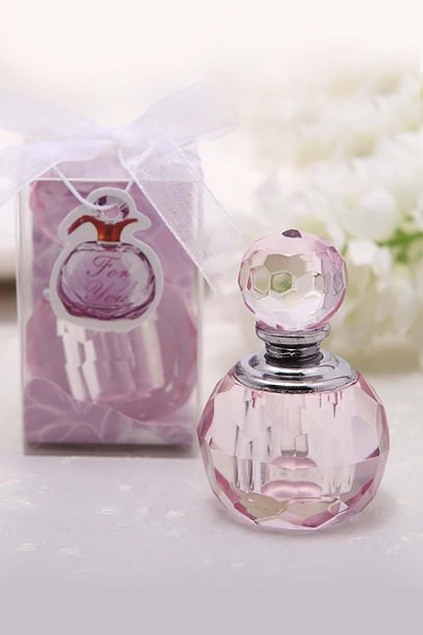 Mini Crystal Perfume Bottle with Stopper Bridal Party Favors CGF0105 (Set of 6 pcs)