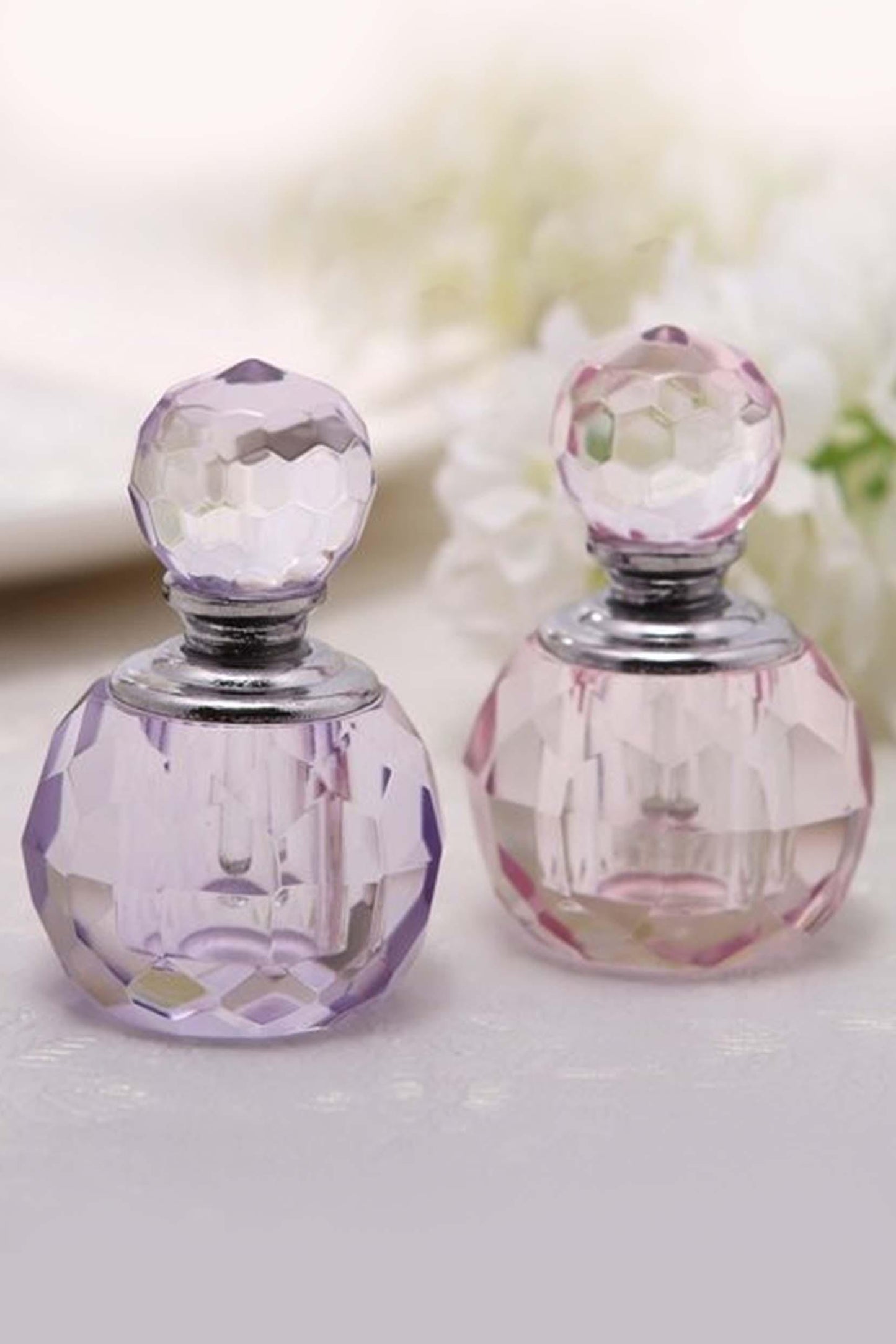 Mini Crystal Perfume Bottle with Stopper Bridal Party Favors CGF0105 (Set of 6 pcs)