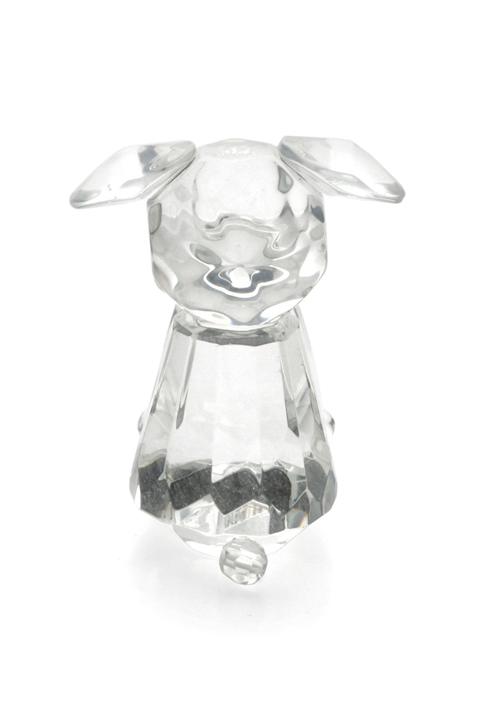 Cute Crystal Dog and Bone Miniature Favor Ornaments CGF0149 (Set of 6 pcs) - COCOMELODY