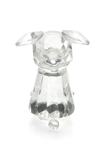 Cute Crystal Dog and Bone Miniature Favor Ornaments CGF0149 (Set of 6 pcs)
