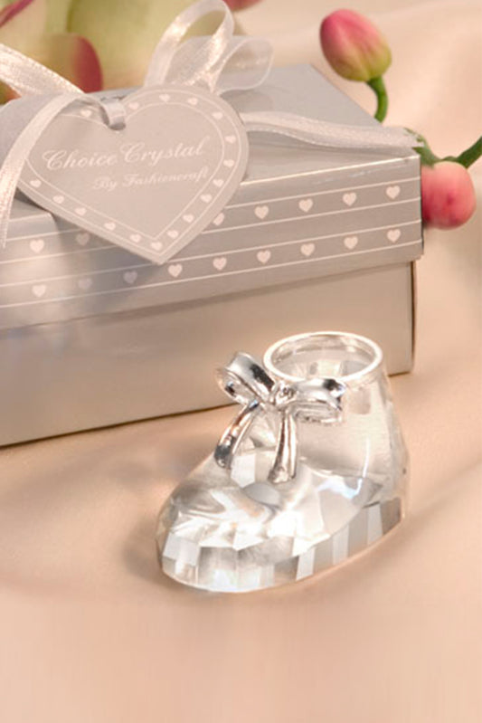 Crystal Baby Bootie Wedding Favors Baby Shower Gifts CGF0153 (Set of 6 pcs)