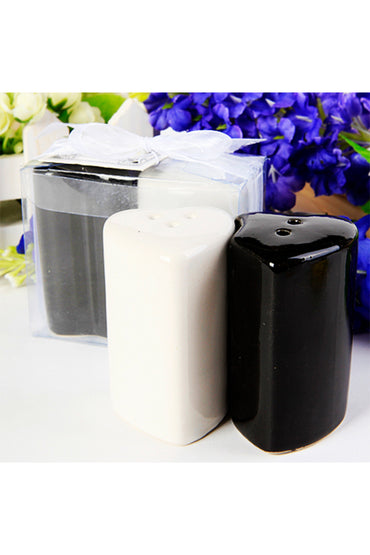 Black&White Heart Salt and Pepper Shakers CGF0189 (Set of 6 pcs)