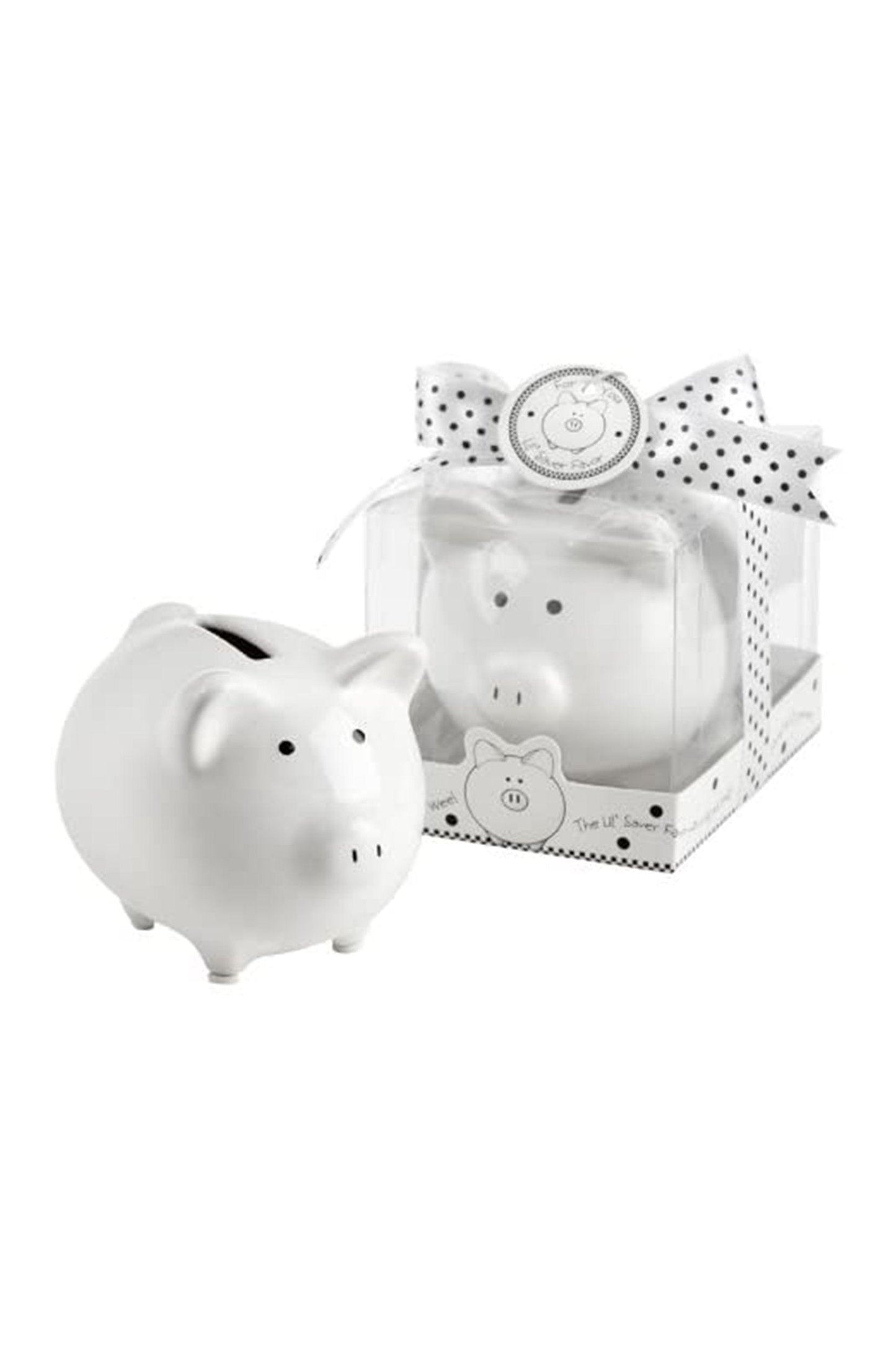 Ceramic Mini-Piggy Bank Baby Shower Favors CGF0193 (Set of 6 pcs)