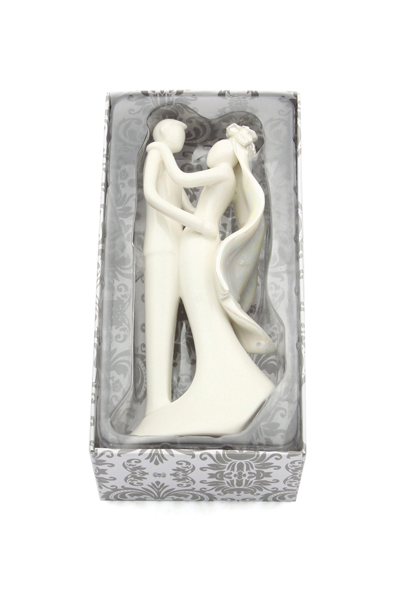 Wedding Cake Topper-Pearl Color Bride Groom Couple Topper CGF0203 (Set of 1 pcs) - COCOMELODY