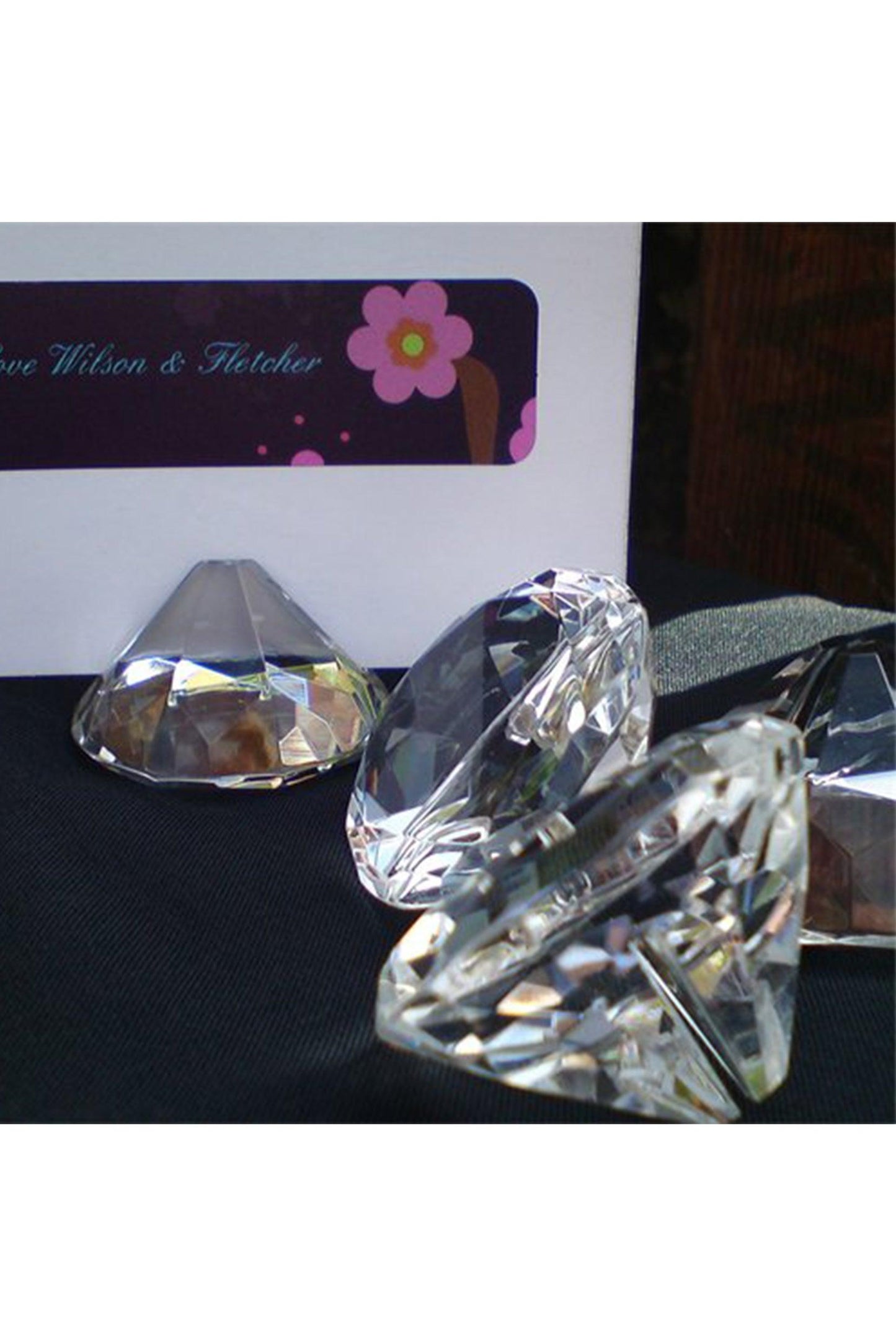 Crystal Diamond Place Card Holders CGF0209 (Set of 6 pcs)