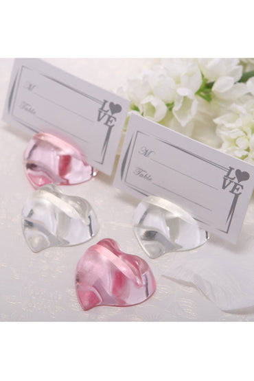 Crystal Heart Place Card Holders CGF0218 (Set of 6 pcs)