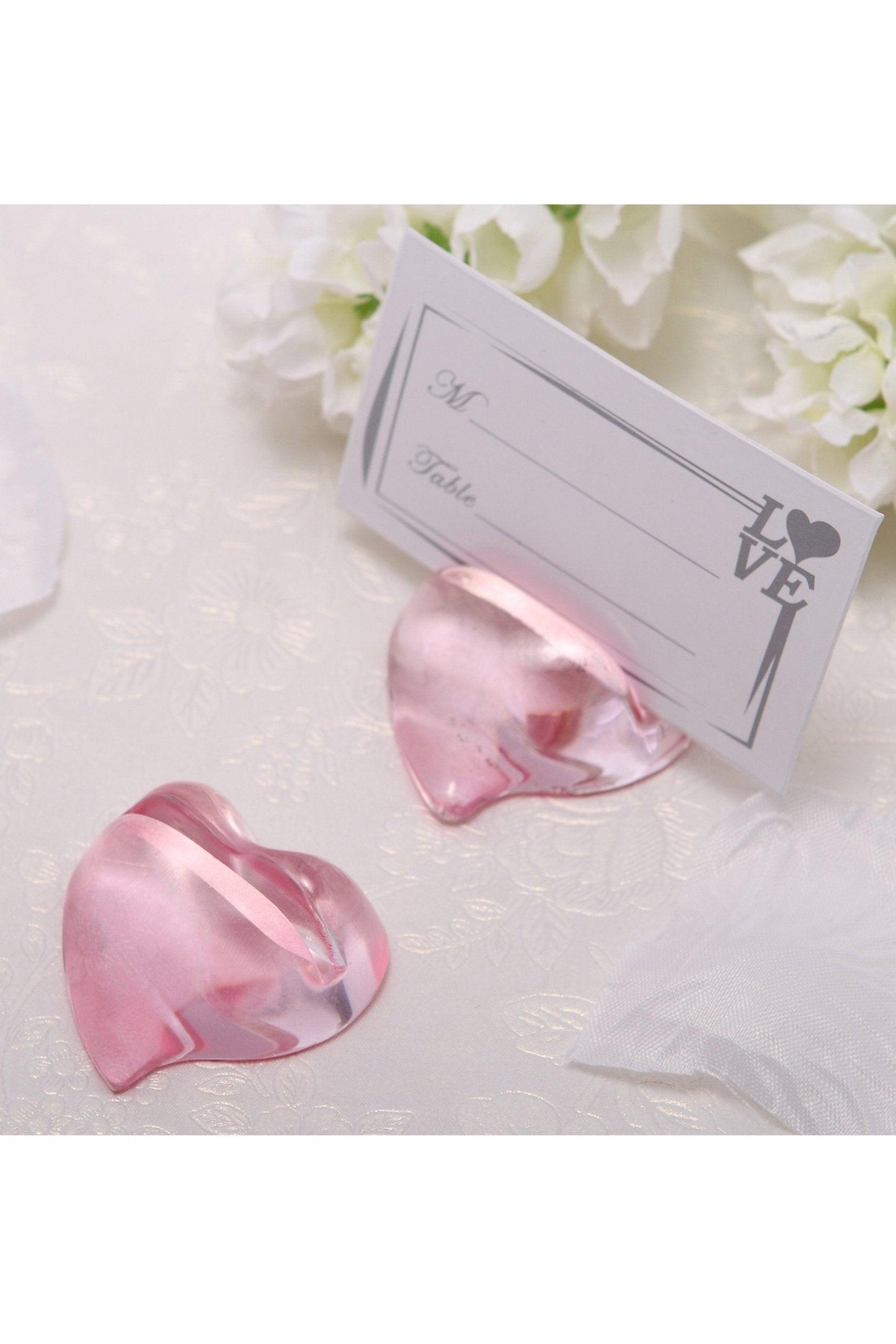 Crystal Heart Place Card Holders CGF0218 (Set of 6 pcs)