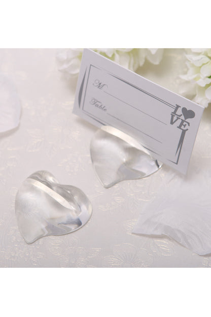 Crystal Heart Place Card Holders CGF0218 (Set of 6 pcs)