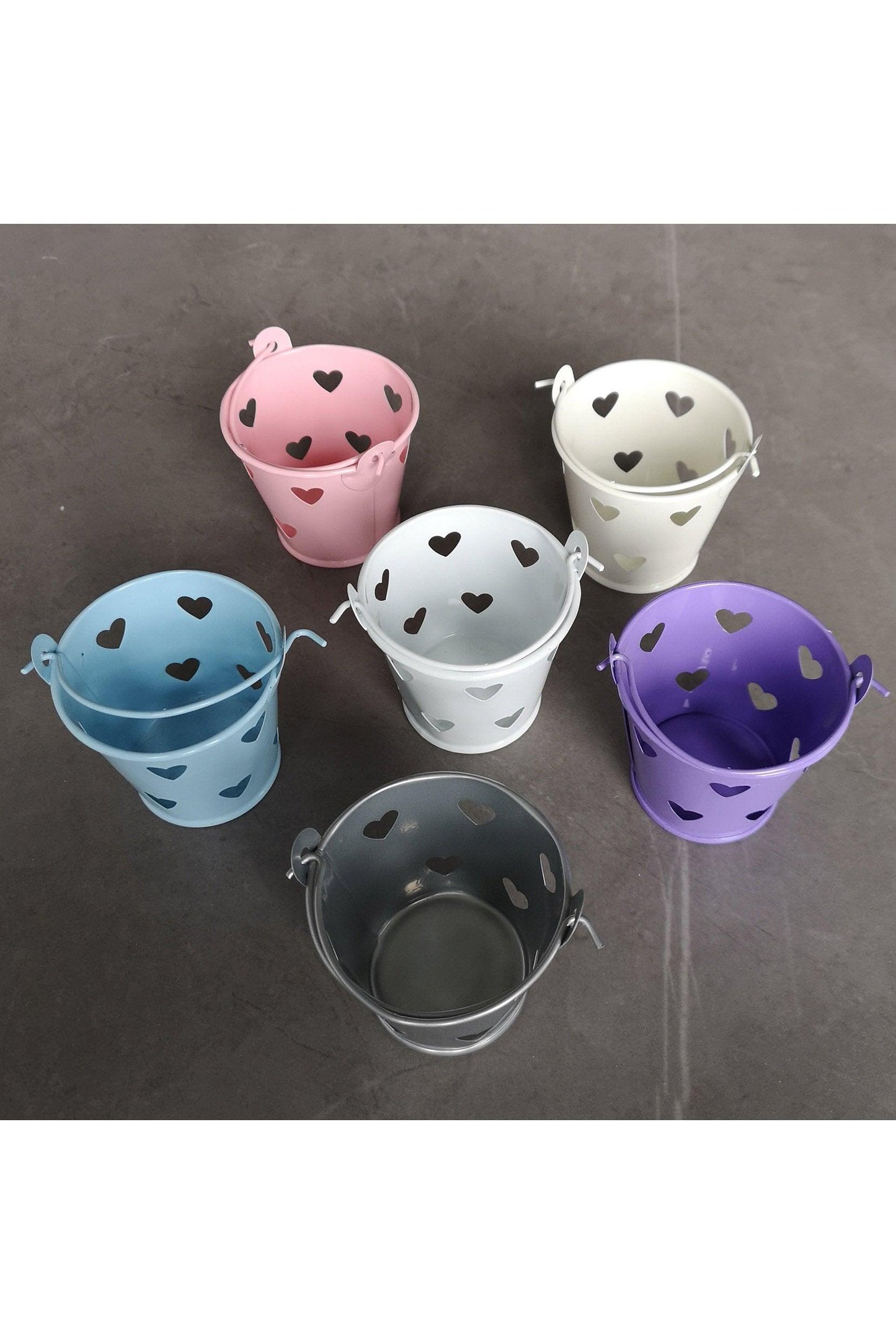 Heart Favor Pails CGF0231 (Set of 12 pcs)