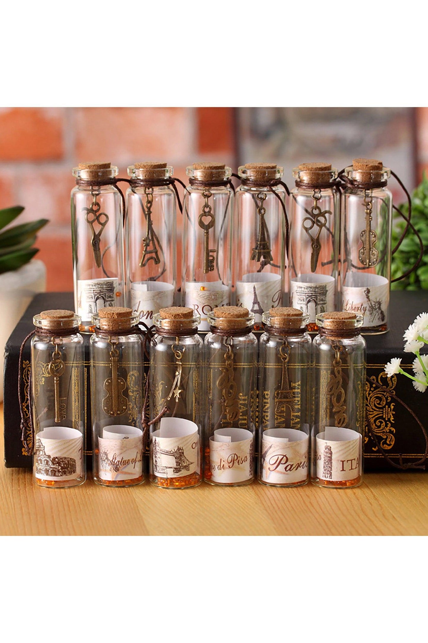 Letters Message in a Wishing Bottle Favors CGF0236 (Set of 12 pcs)