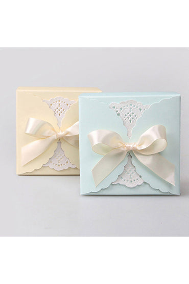 Light Blue/Yellow Favor Boxes CGF0239 (Set of 12 pcs) - COCOMELODY