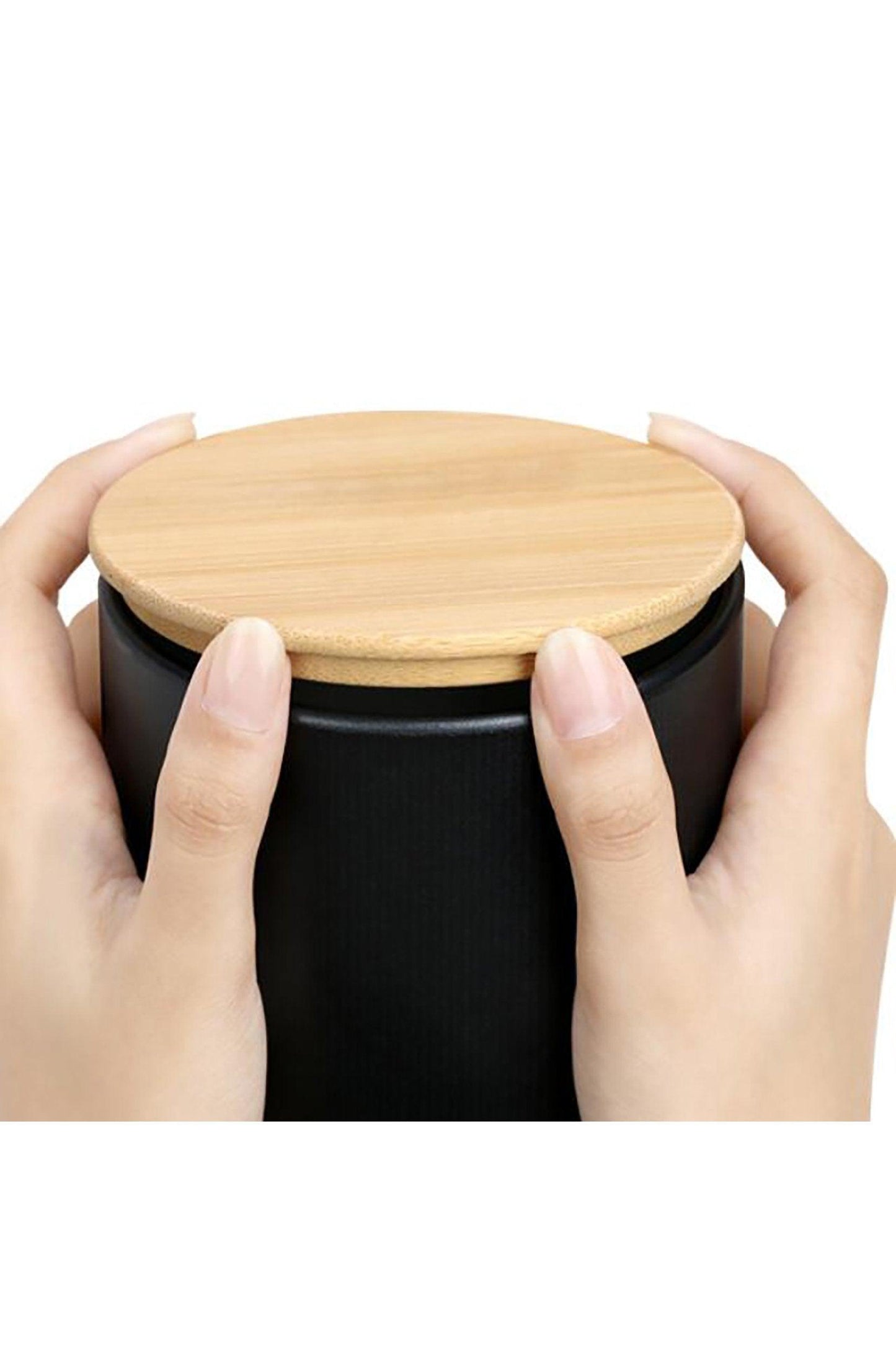 Paper Jar with Bamboo Lids CGF0251 (Set of 4 pcs) - COCOMELODY