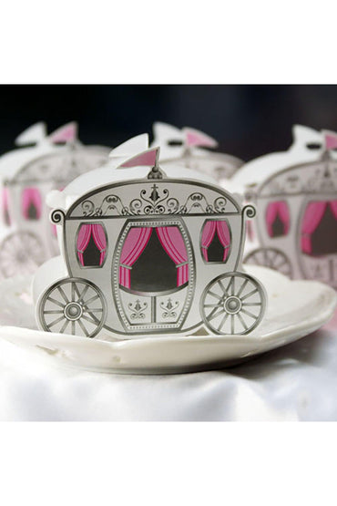 Fairy Tale Carriage Boxes Wedding Favors CGF0261 (Set of 12 pcs)