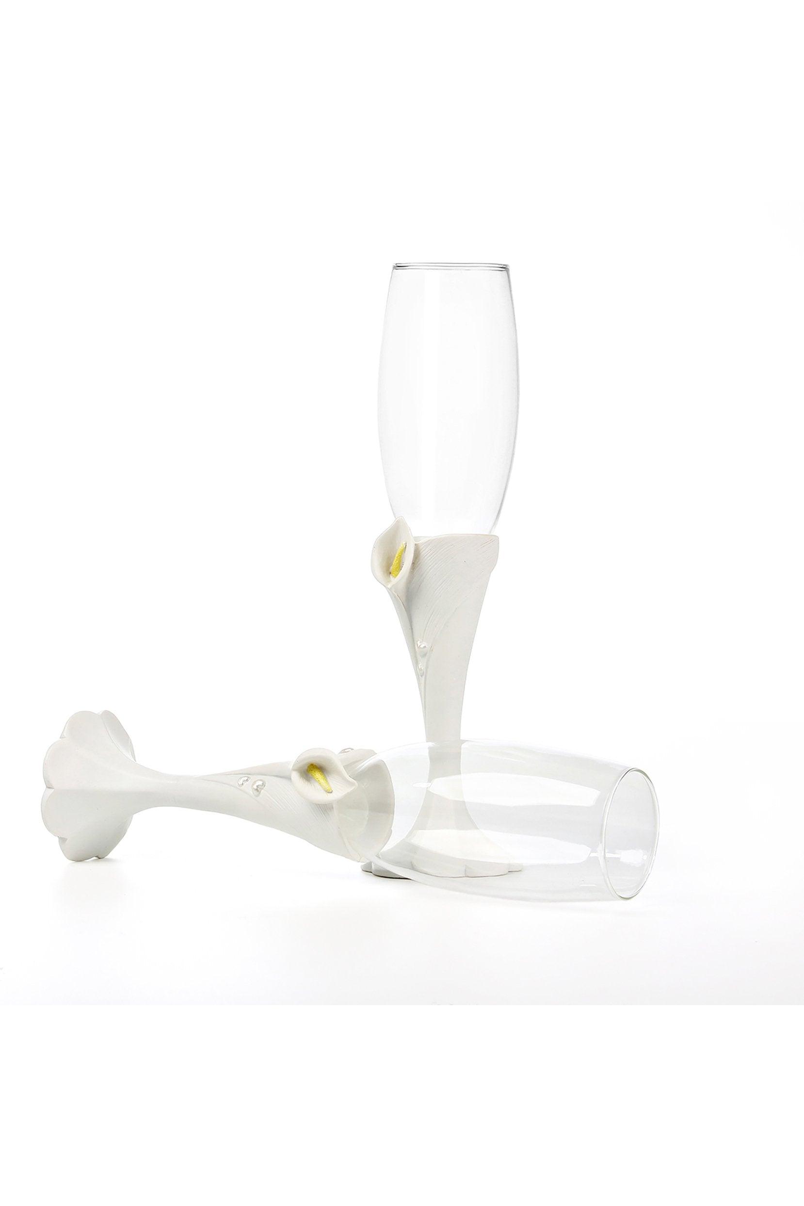Calla Lily Toasting Flutes CGF0287 (Set of 1 pcs) - COCOMELODY