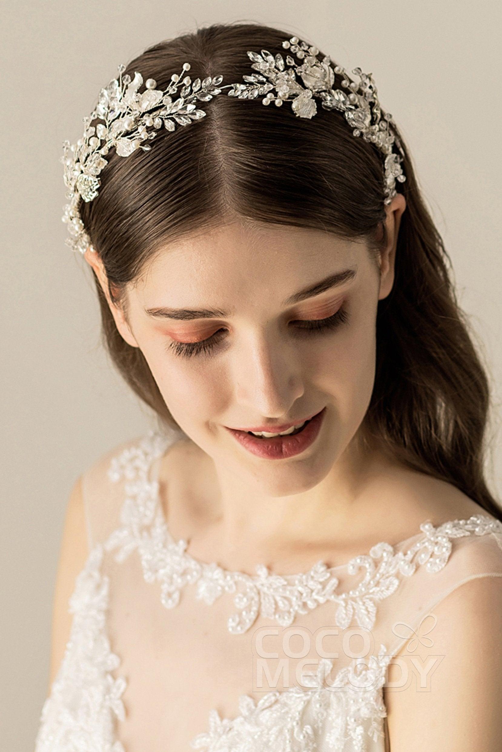 Alloy Headbands with Imitation Pearl and Crystals CH0191 - COCOMELODY