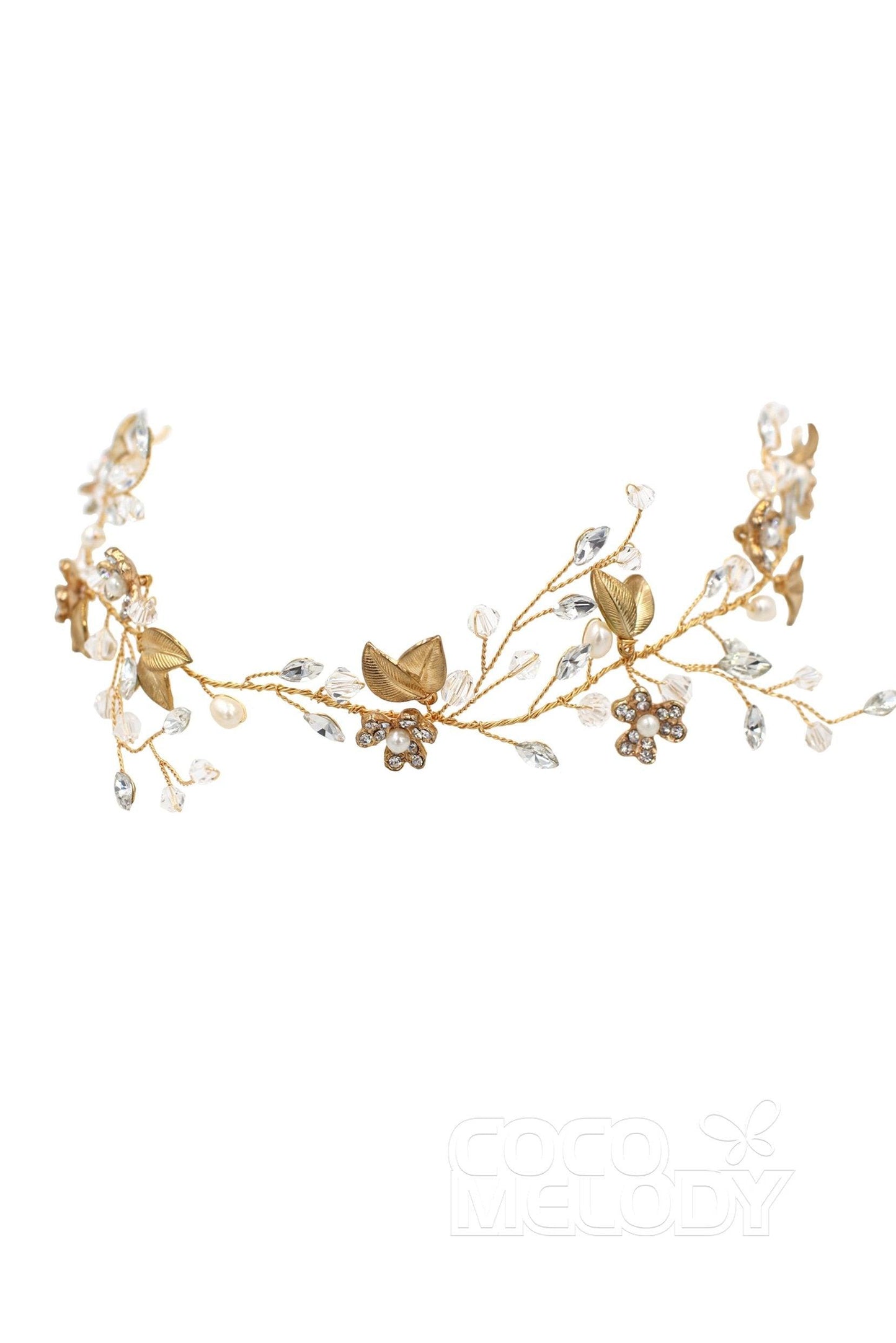 Alloy Headbands with Imitation Pearl and Crystals CH0207 - COCOMELODY