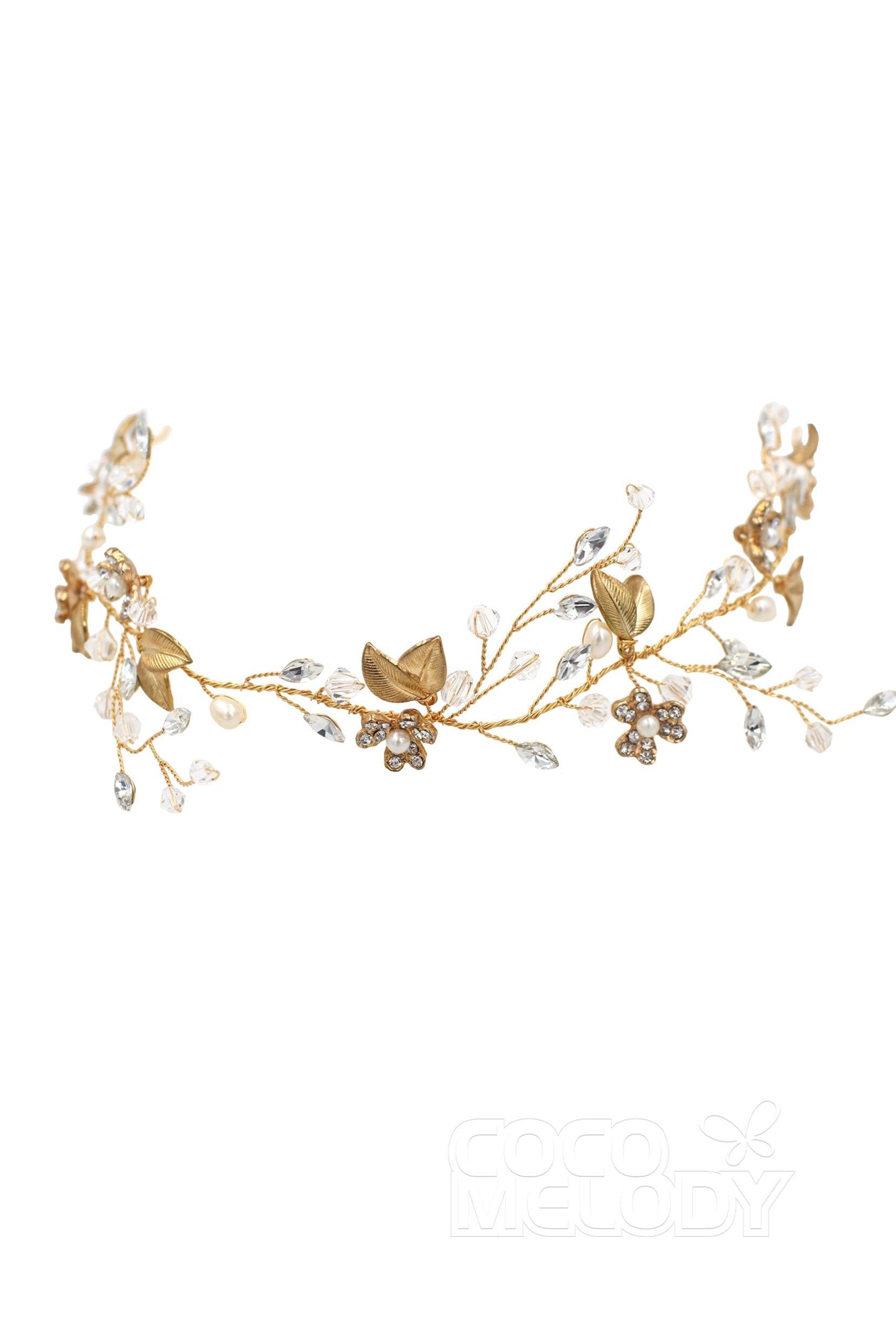 Alloy Headbands with Imitation Pearl and Crystals CH0207 - COCOMELODY