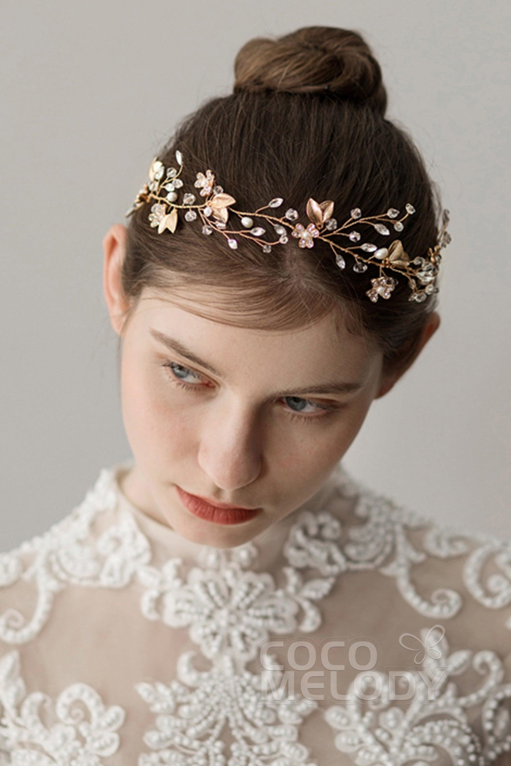 Alloy Headbands with Imitation Pearl and Crystals CH0207 - COCOMELODY