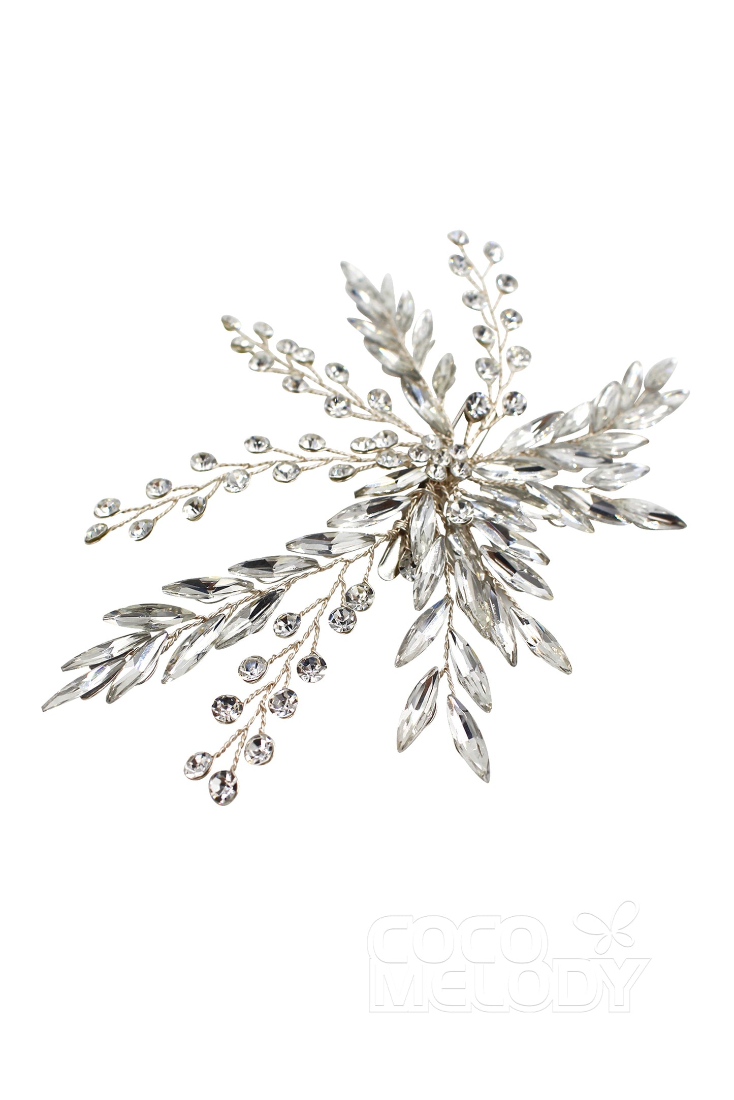 Alloy Hairpins with Crystals CH0211