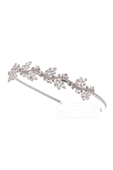 Alloy Tiaras with Crystals and Cubic Zirconia CH0236