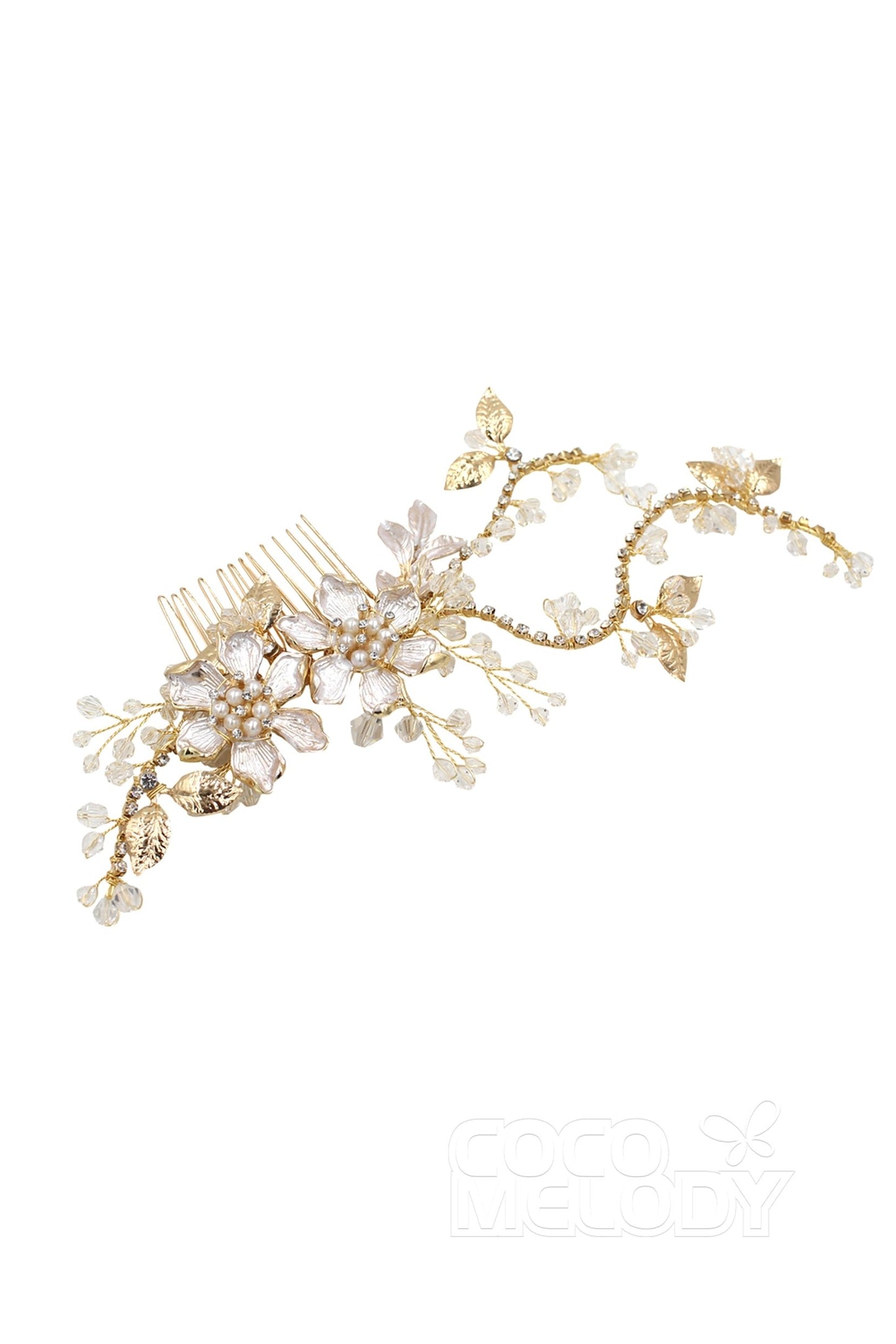 Alloy Hair Combs with Crystals CH0265