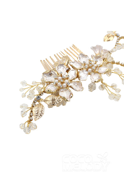 Alloy Hair Combs with Crystals CH0265