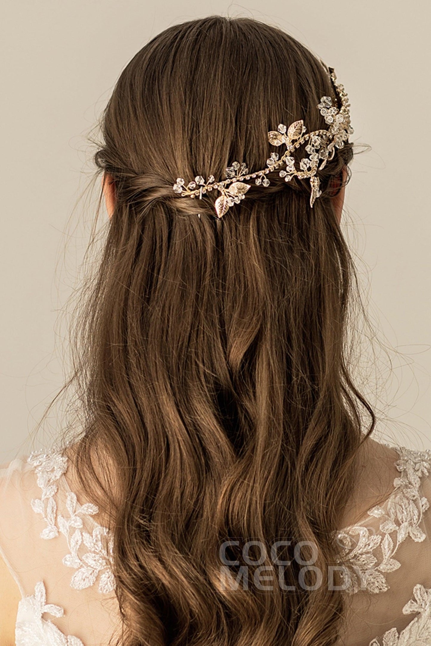 Alloy Hair Combs with Crystals CH0265 - COCOMELODY
