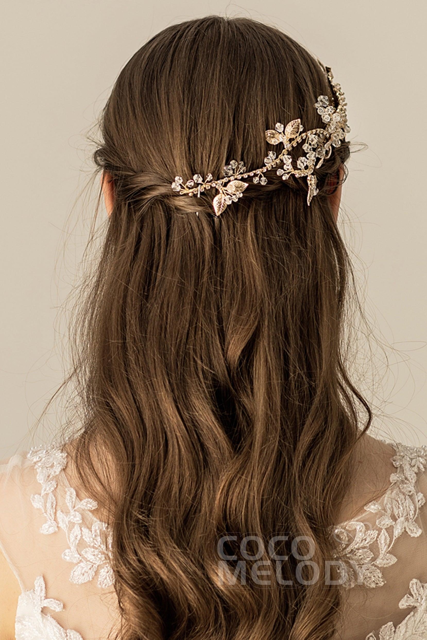 Alloy Hair Combs with Crystals CH0265 - COCOMELODY