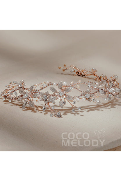Alloy Headpieces with Pearl and Rhinestone CH0273