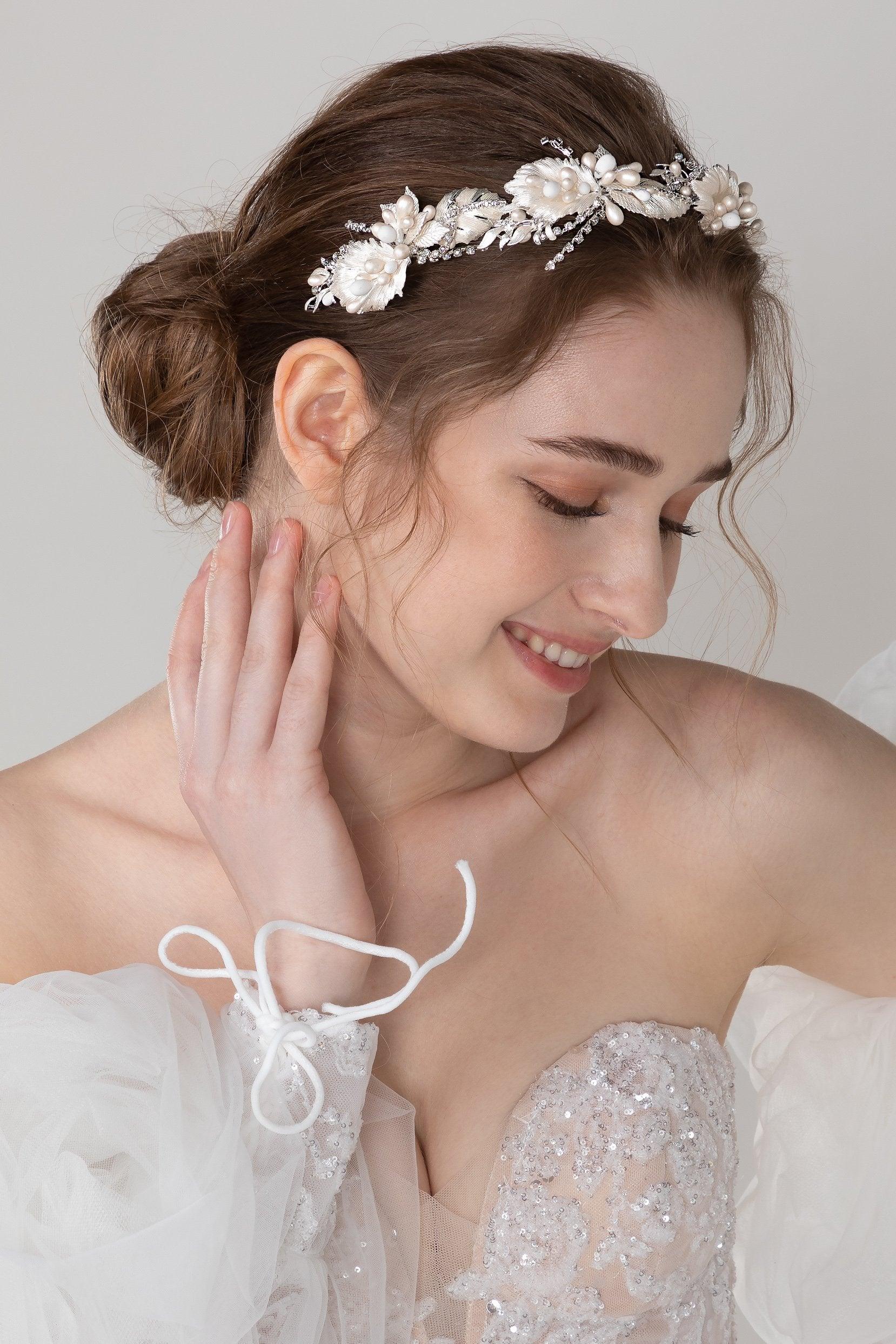 Alloy Headbands with Beads Rhinestone CH0384 - COCOMELODY