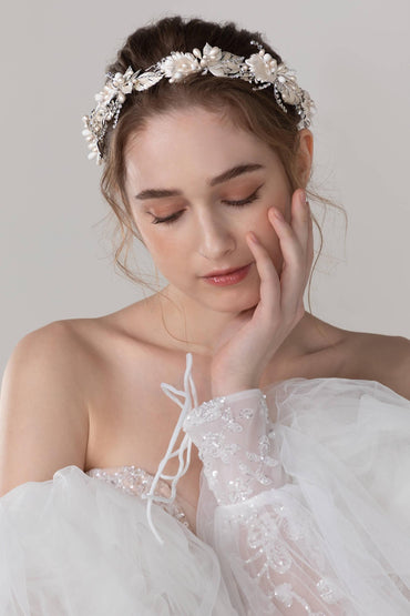 Alloy Headbands with Beads Rhinestone CH0384 - COCOMELODY