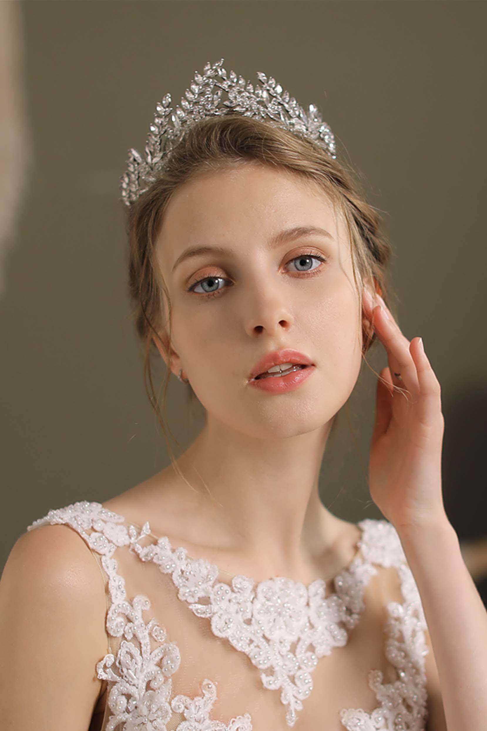Alloy Tiaras with Rhinestone CH0388 - COCOMELODY